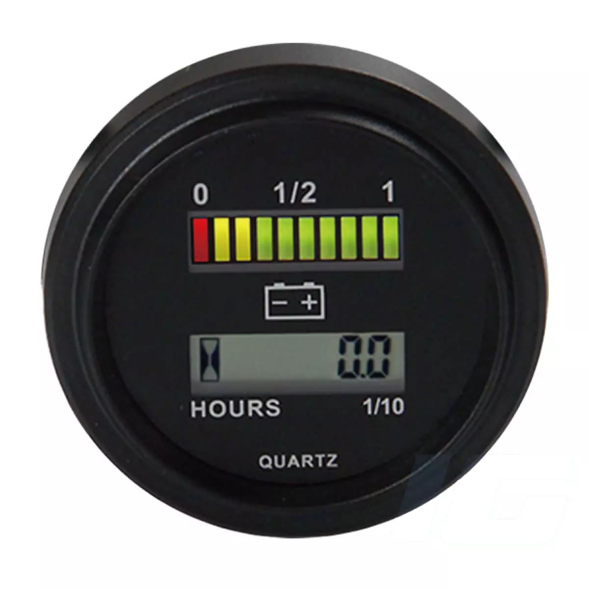 Lead-Acid Battery Indicator Meter Gauge 12V- 24V - 36V - 48V - 72V With Hour Meter